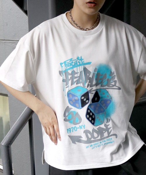 Starting Over（スターティングオーバー）の「oversize old print T-shirt/オーバーサイズ オールド プリント クルーネック 半袖Tシャツ（Tシャツ/カットソー・メンズ・チャコールグレー/ブラック系その他/ホワイト系その他2/ブラック/グレー系その他/ブラック系その他2/ホワイト/ホワイト系その他/グレー系その他2・M/L/XL）」の17枚目の写真