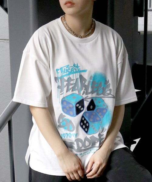 Starting Over（スターティングオーバー）の「oversize old print T-shirt/オーバーサイズ オールド プリント クルーネック 半袖Tシャツ（Tシャツ/カットソー・メンズ・チャコールグレー/ブラック系その他/ホワイト系その他2/ブラック/グレー系その他/ブラック系その他2/ホワイト/ホワイト系その他/グレー系その他2・M/L/XL）」の18枚目の写真