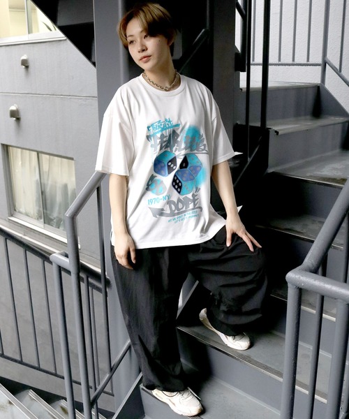 Starting Over（スターティングオーバー）の「oversize old print T-shirt/オーバーサイズ オールド プリント クルーネック 半袖Tシャツ（Tシャツ/カットソー・メンズ・チャコールグレー/ブラック系その他/ホワイト系その他2/ブラック/グレー系その他/ブラック系その他2/ホワイト/ホワイト系その他/グレー系その他2・M/L/XL）」の20枚目の写真