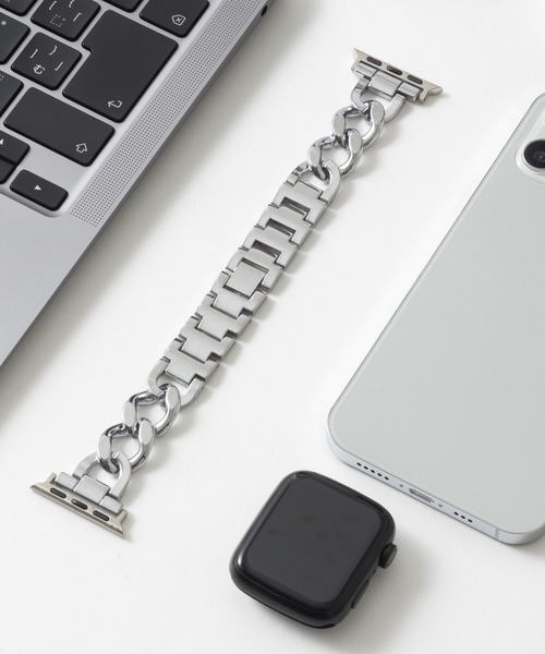 emonique(エモニーク)の「Apple Watch バンド スマートウォッチバンド 合金【38/40/41/42/44/45/49mm対応】(デジタル腕時計・レディース・ピンクゴールド/ゴールド/ブラック/シルバー・38/42)」の2枚目の写真