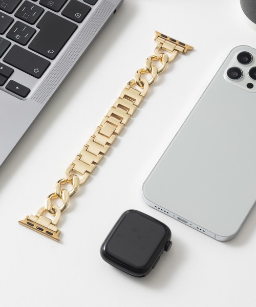 emonique(エモニーク)の「Apple Watch バンド スマートウォッチバンド 合金【38/40/41/42/44/45/49mm対応】(デジタル腕時計・レディース・ピンクゴールド/ゴールド/ブラック/シルバー・38/42)」の3枚目の写真