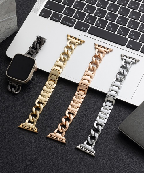 emonique(エモニーク)の「Apple Watch バンド スマートウォッチバンド 合金【38/40/41/42/44/45/49mm対応】(デジタル腕時計・レディース・ピンクゴールド/ゴールド/ブラック/シルバー・38/42)」の5枚目の写真