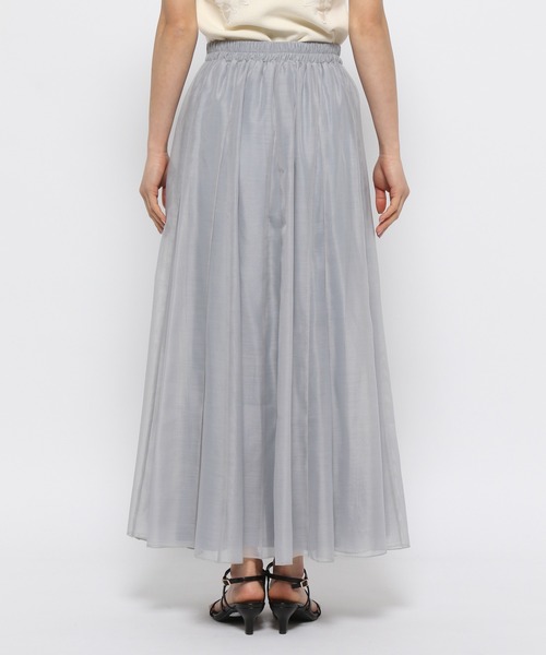 mysty woman(ミスティウーマン)の「シアーマチフレアスカート 120994(スカート・レディース・アイボリー/ブラック/グレー・FREE)」の13枚目の写真