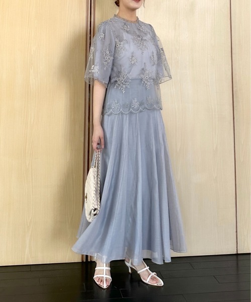 mysty woman(ミスティウーマン)の「シアーマチフレアスカート 120994(スカート・レディース・アイボリー/ブラック/グレー・FREE)」の22枚目の写真