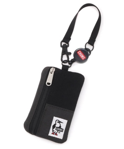 CHUMS（チャムス）の「CHUMS/チャムス パスケース PASS CASE SWEAT NYLON コミューターパスケーススウェットナイロン CH60-3619（パスケース・メンズ・グレー系その他/ブラック/ピンク系その他/グリーン/ブルー系その他・FREE）」の2枚目の写真