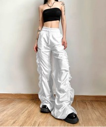 .KOM | 『.KOM/ドットケーオーエム』シャーリングワイドパンツ【Y】【CN】(その他パンツ)