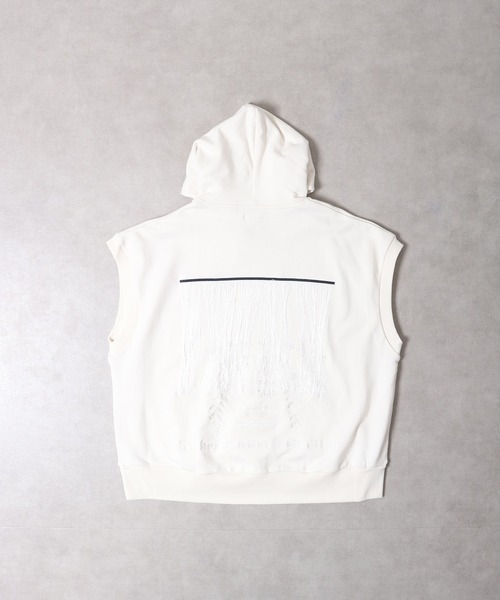 セール】a lit r 刺繍ノースリーブフーディー（パーカー）｜a
