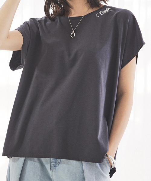 abahouse mavie（アバハウスマヴィ）の「刺繍ロゴ半袖Tシャツ（Tシャツ/カットソー・レディース・ホワイト/ホワイト系その他/グレー系その他/ダークネイビー/ホワイト系その他2/グレー系その他2・フリー）」の5枚目の写真