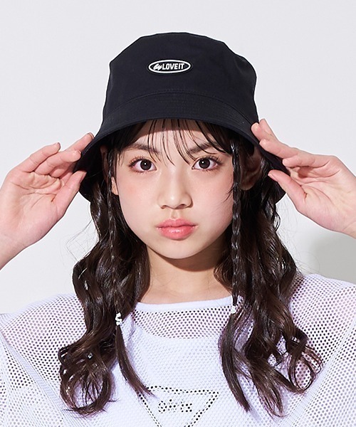 by LOVEiT（バイラビット）の「バケットハット（ハット・キッズ・オフホワイト/ブラック・L/M）」の2枚目の写真