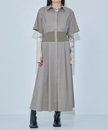 STUDIOUS | 【STUDIOUS/ステュディオス】コルセットディティールシャツドレス(ワンピース)