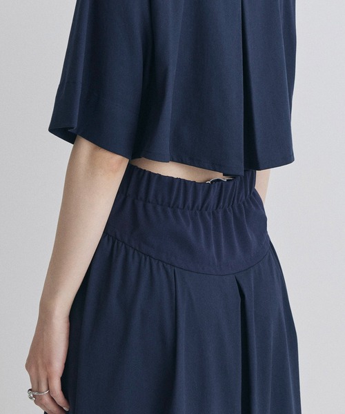 STUDIOUS（ステュディオス）の「【STUDIOUS/ステュディオス】コルセットディティールシャツドレス/ウエストマーク/フィット＆フレア（ワンピース・レディース・ネイビー/グレイッシュベージュ/ブラック・2/1）」の18枚目の写真