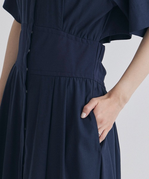 セール】【STUDIOUS/ステュディオス】コルセットディティールシャツ