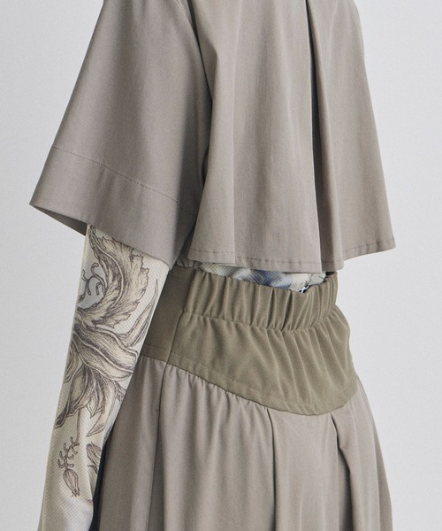 STUDIOUS（ステュディオス）の「【STUDIOUS/ステュディオス】コルセットディティールシャツドレス/ウエストマーク/フィット＆フレア（ワンピース・レディース・ネイビー/グレイッシュベージュ/ブラック・2/1）」の11枚目の写真