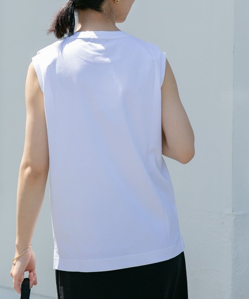 FORK&SPOON(フォークアンドスプーン)の「FORK&SPOON ノースリーブTシャツ(Tシャツ/カットソー・レディース・ブラック/オフホワイト/ホワイト系その他・1)」の18枚目の写真