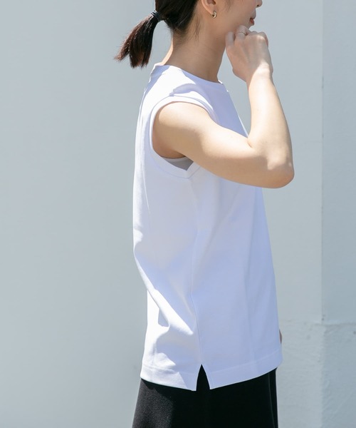 FORK&SPOON(フォークアンドスプーン)の「FORK&SPOON ノースリーブTシャツ(Tシャツ/カットソー・レディース・ブラック/オフホワイト/ホワイト系その他・1)」の19枚目の写真