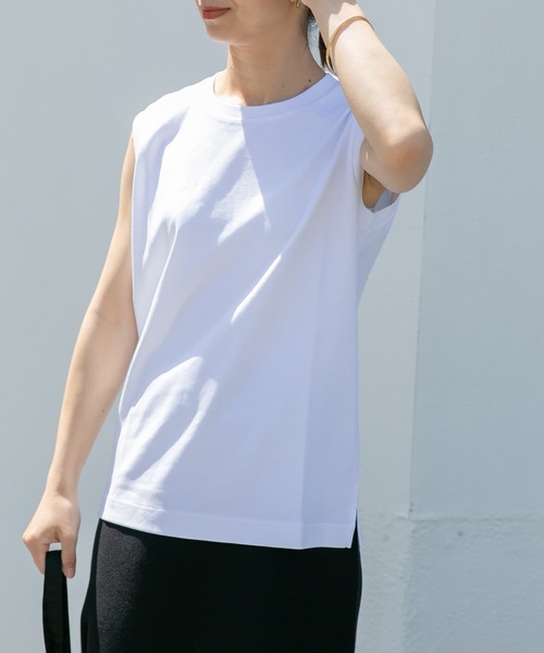 FORK&SPOON(フォークアンドスプーン)の「FORK&SPOON ノースリーブTシャツ(Tシャツ/カットソー・レディース・ブラック/オフホワイト/ホワイト系その他・1)」の20枚目の写真
