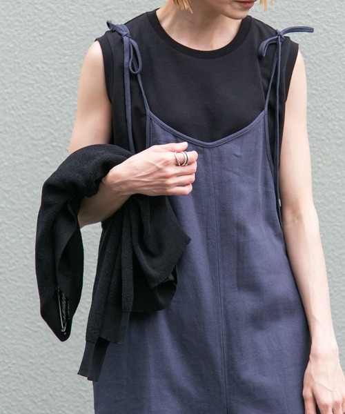 FORK&SPOON(フォークアンドスプーン)の「FORK&SPOON ノースリーブTシャツ(Tシャツ/カットソー・レディース・ブラック/オフホワイト/ホワイト系その他・1)」の10枚目の写真