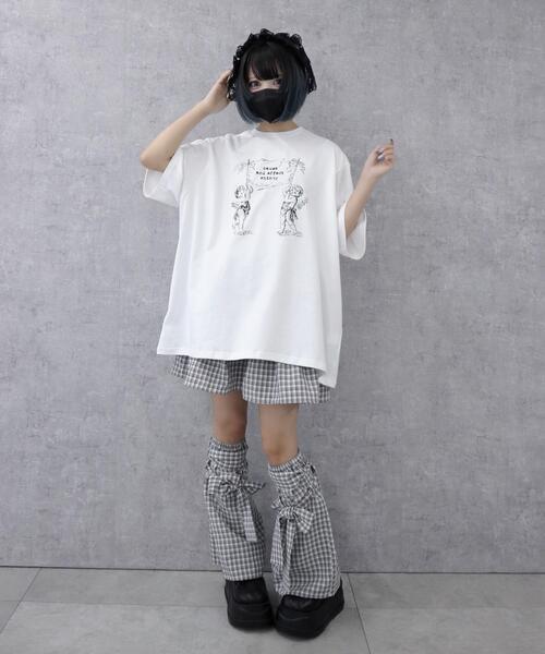 Whinny(ホワイニー)の「Whinny/空飛びエンジェルズ(Tシャツ/カットソー・レディース・サックスブルー/ブラック/ホワイト・FREE)」の21枚目の写真