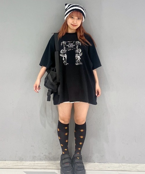 Whinny(ホワイニー)の「Whinny/空飛びエンジェルズ(Tシャツ/カットソー・レディース・サックスブルー/ブラック/ホワイト・FREE)」の13枚目の写真