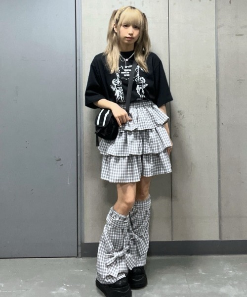 Whinny(ホワイニー)の「Whinny/空飛びエンジェルズ(Tシャツ/カットソー・レディース・サックスブルー/ブラック/ホワイト・FREE)」の11枚目の写真