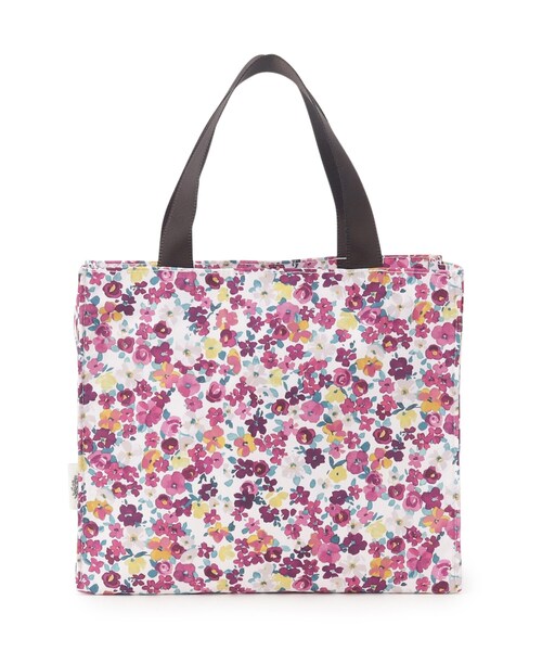 LAURA ASHLEY(ローラアシュレイ)の「【一部店舗限定/天面ファスナー】アンクロフト ディッツィー柄 スクエアトートS(トートバッグ・レディース・グリーン系その他2/ピンク系5・00)」の3枚目の写真
