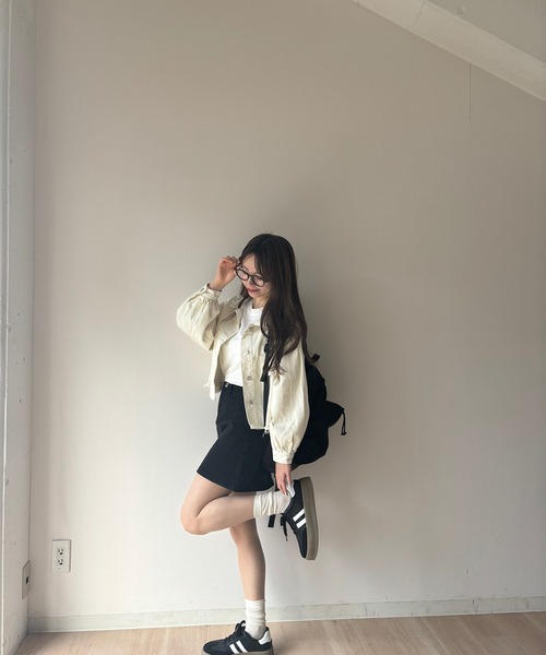 RiLi(リリ)の「ブラックデニムミニ【RL】(デニムスカート・レディース・ワンウォッシュ/ブラック・S/M)」の3枚目の写真