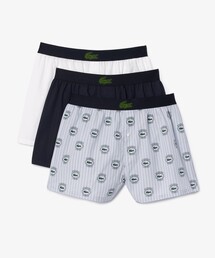 LACOSTE（ラコステ）の「コットントランクショーツ3枚セット（トランクス・メンズ）」