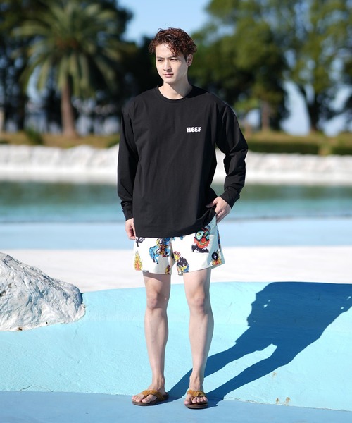 セール】REEF/リーフ 長袖Tシャツ/ラッシュガード 水陸両用 UVケア