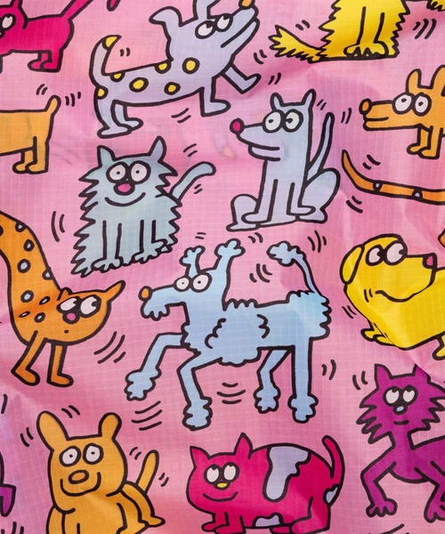 BAGGU(バグー)の「BABY BAGGU 538.KEITH HARING PETS(エコバッグ/サブバッグ・レディース・ピンク・FREE)」の3枚目の写真