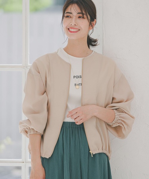 Elura（エルーラ）の「サマ見えフレンチTシャツ/109205（Tシャツ/カットソー・レディース・ホワイト/ブラック/グレイッシュベージュ/ホワイト系その他6/ブラック系その他・SMALL/MEDIUM/LARGE）」の11枚目の写真