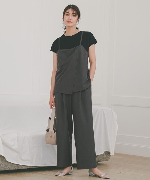 Elura（エルーラ）の「サマ見えフレンチTシャツ/109205（Tシャツ/カットソー・レディース・ホワイト/ブラック/グレイッシュベージュ/ホワイト系その他6/ブラック系その他・SMALL/MEDIUM/LARGE）」の17枚目の写真