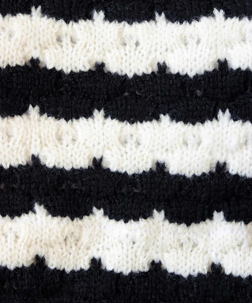 OSYAREVO（オシャレボ）の「ハイネックホルターネック ニット ビキニ 水着 レディース（水着・レディース・ブラック×ホワイト・MEDIUM/LARGE/X-LARGE）」の14枚目の写真