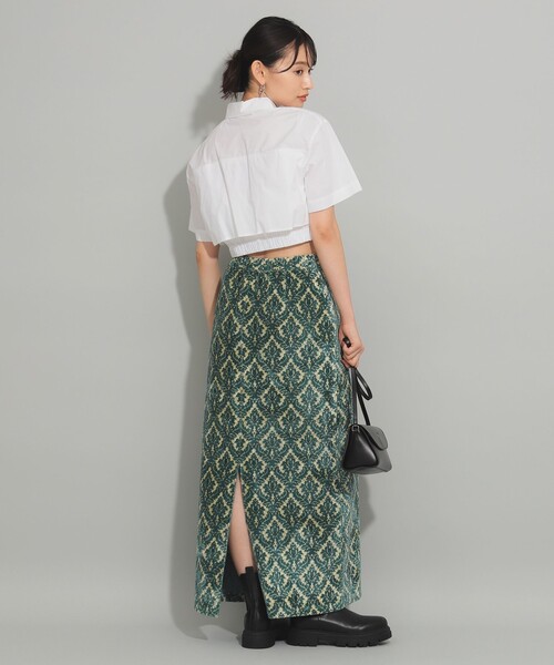 Ray BEAMS（レイビームス）の「Ray BEAMS / クロップド レイヤード シャツ（シャツ/ブラウス・レディース・サックスブルー/ホワイト・ONE SIZE）」の5枚目の写真