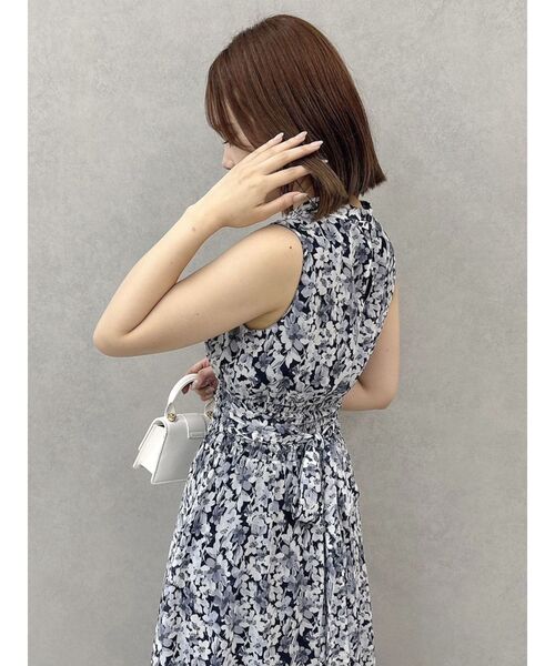 とても人気♥夏シャーリングラブリーワンピース★(24_433) mline]花柄シャーリング ミニワンピ | mline(エムライン