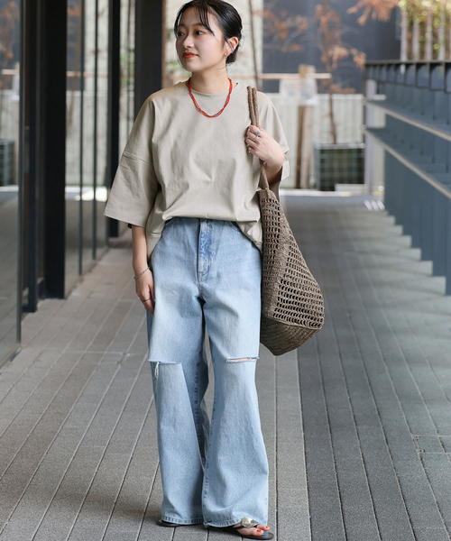 JOURNAL STANDARD relume(ジャーナルスタンダード レリューム)の「《追加2》タックコクーンプルオーバー(Tシャツ/カットソー・レディース・ホワイト/ライトグレー/モスグリーン/ブラック系その他・FREE)」の14枚目の写真