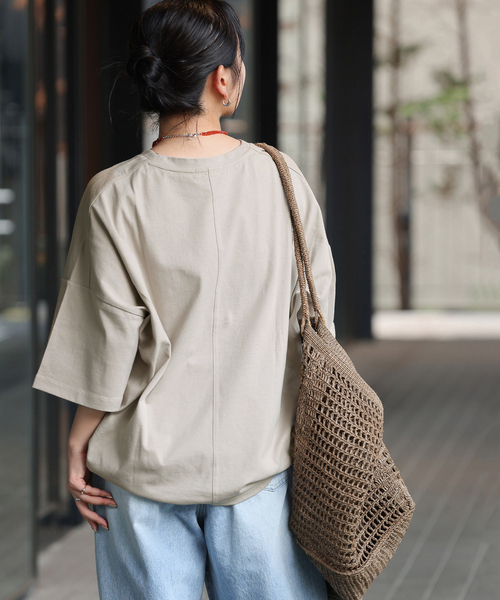 JOURNAL STANDARD relume(ジャーナルスタンダード レリューム)の「《追加2》タックコクーンプルオーバー(Tシャツ/カットソー・レディース・ホワイト/ライトグレー/モスグリーン/ブラック系その他・FREE)」の18枚目の写真