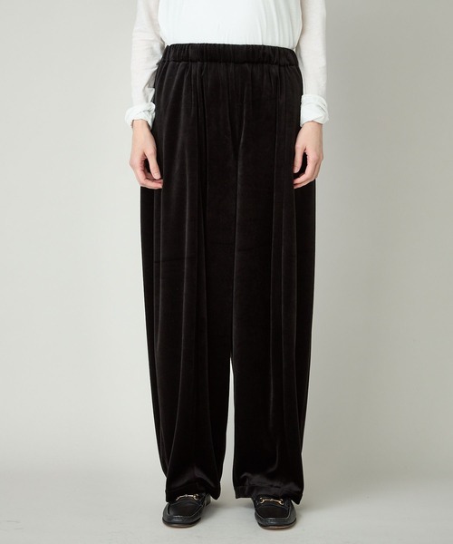 Curensology ベロアドロストパンツ　黒 Curensology(カレンソロジー)/ベロアドロストパンツ（その他