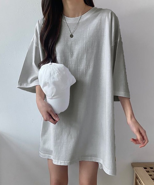 Girly Doll(ガーリードール)の「セットアップ Tシャツ&ショートパンツ 2点セット(セットアップ・レディース・グレー/ブラック/ベージュ・F)」の15枚目の写真
