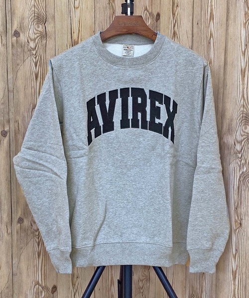 AVIREX（アヴィレックス）の「CREW NECK SWEAT LOGO（スウェット・メンズ・ネイビー/グレー/ブラック・L/XL/XXL/M）」の2枚目の写真