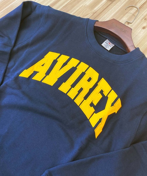 AVIREX（アヴィレックス）の「CREW NECK SWEAT LOGO（スウェット・メンズ・ネイビー/グレー/ブラック・L/XL/XXL/M）」の12枚目の写真