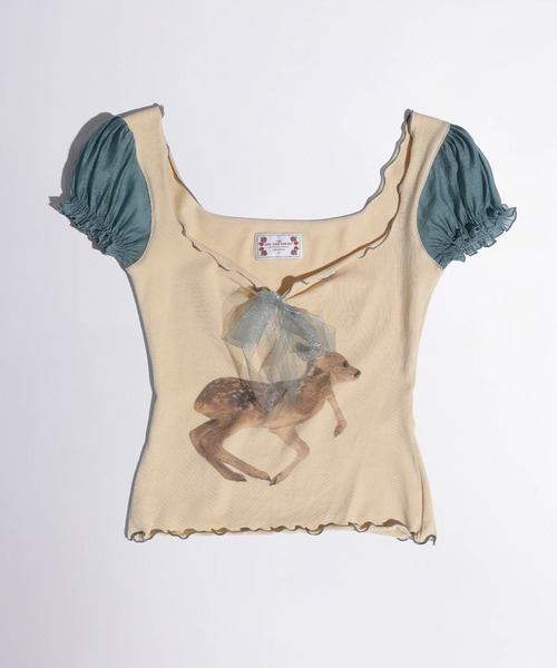 Tシャツ・カットソー [SCULPTOR] Puff Sleeve Top Cream SC24S272IV MUSINSA | SCULPTOR Puff Sleeve Top Cream