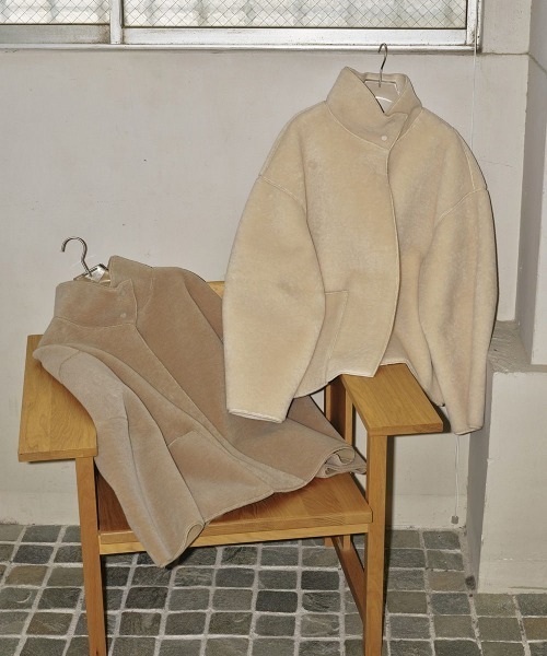 TODAYFUL（トゥデイフル）の「TODAYFUL　Standcollar Boa Jacket スタンドカラーボアジャケット/12220006（その他アウター・レディース・ベージュ/キナリ・36/38）」の8枚目の写真