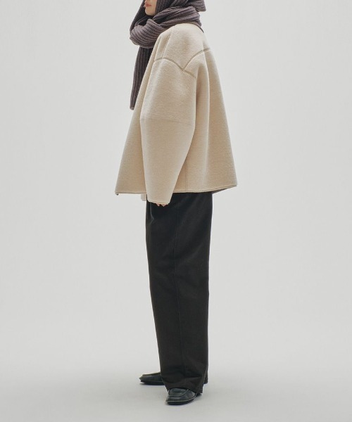 TODAYFUL（トゥデイフル）の「TODAYFUL　Standcollar Boa Jacket スタンドカラーボアジャケット/12220006（その他アウター・レディース・ベージュ/キナリ・36/38）」の3枚目の写真