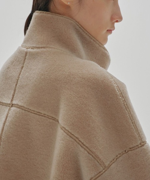 TODAYFUL（トゥデイフル）の「TODAYFUL　Standcollar Boa Jacket スタンドカラーボアジャケット/12220006（その他アウター・レディース・ベージュ/キナリ・36/38）」の7枚目の写真