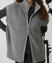 ダブルジップニットベスト　秋服 / 冬服 / 羽織り