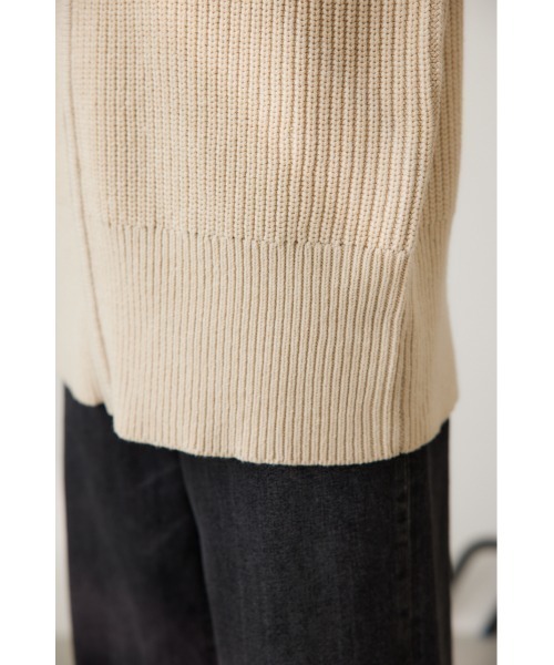 crie conforto（クリーコンフォルト）の「ダブルジップニットベスト　秋服 / 冬服 / 羽織り（ベスト・レディース・ブラック/アイボリー/グレー・FREE）」の9枚目の写真