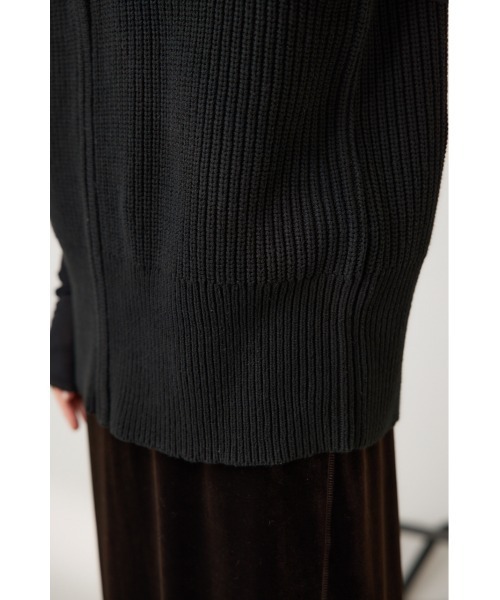 crie conforto（クリーコンフォルト）の「ダブルジップニットベスト　秋服 / 冬服 / 羽織り（ベスト・レディース・ブラック/アイボリー/グレー・FREE）」の17枚目の写真