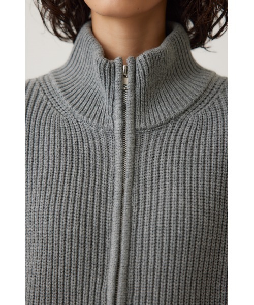 crie conforto（クリーコンフォルト）の「ダブルジップニットベスト　秋服 / 冬服 / 羽織り（ベスト・レディース・ブラック/アイボリー/グレー・FREE）」の21枚目の写真