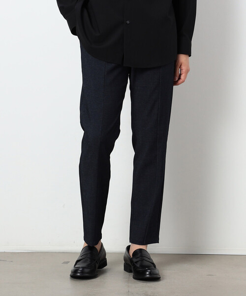 COMME CA ISM(コムサイズム)の「【セットアップ対応】 デニムライクジャージー テーパードパンツ(スラックス・メンズ・ネイビー/グレー・SMALL/MEDIUM/LARGE)」の2枚目の写真