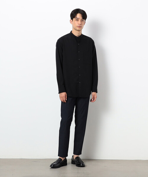 COMME CA ISM(コムサイズム)の「【セットアップ対応】 デニムライクジャージー テーパードパンツ(スラックス・メンズ・ネイビー/グレー・SMALL/MEDIUM/LARGE)」の5枚目の写真